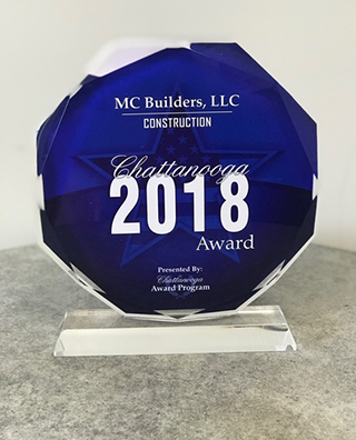 Chattanooga Top Construction Co Award 2018